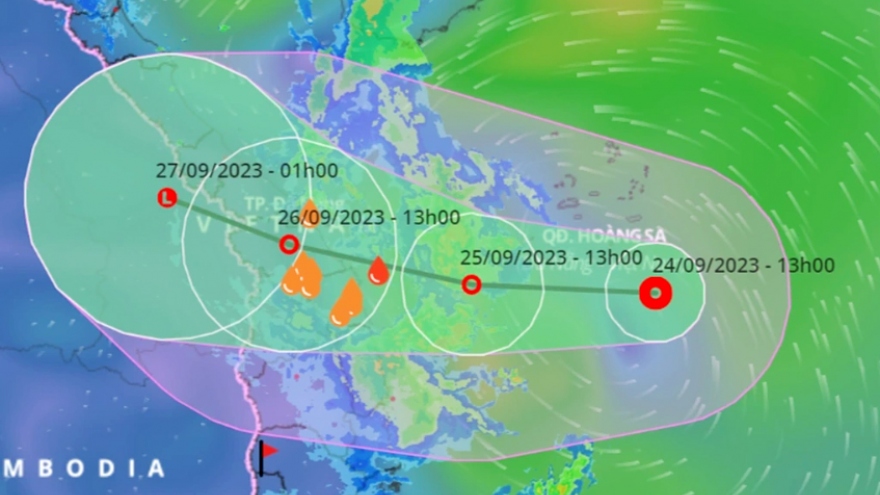 Tropical depression heading for central Vietnam